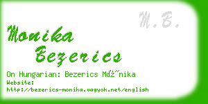 monika bezerics business card